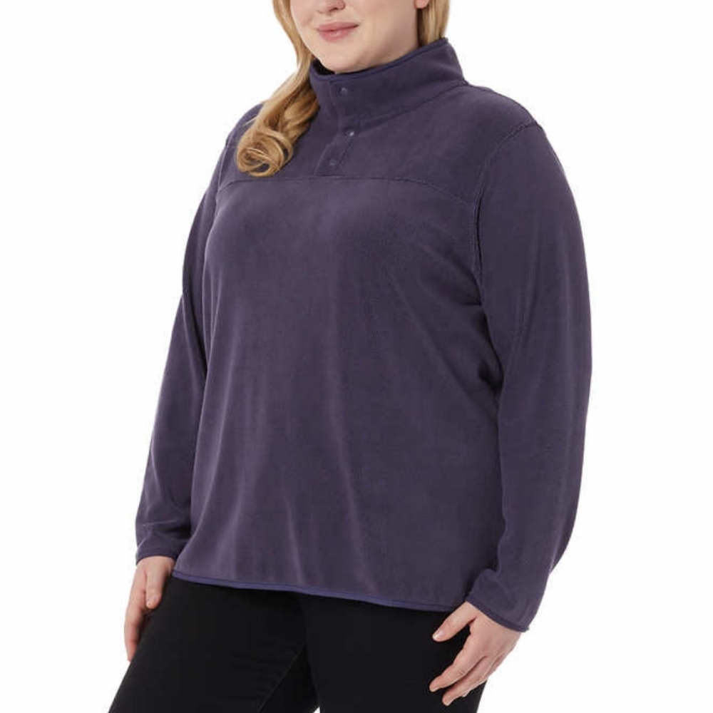 32 Degrees Ladies' Snap Arctic Fleece Pullover